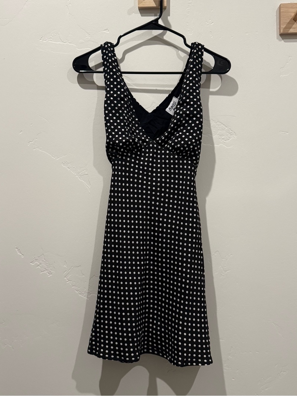 Princess Polly Nellie Mini Dress Black Polka Dot - Picture 3 of 4